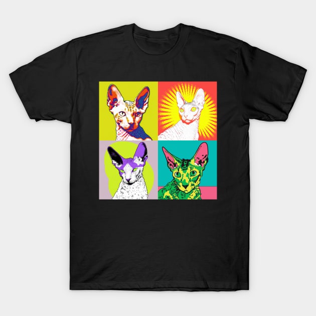 Cornish Rex Pop Art - Cat Lover Gift T-Shirt by PawPopArt